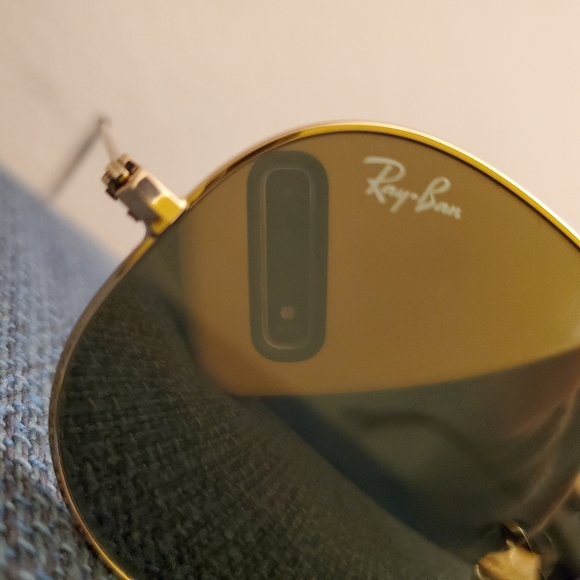 Ray-Ban Gold Brown Mirror Lens Aviator Sunglasses main image 7